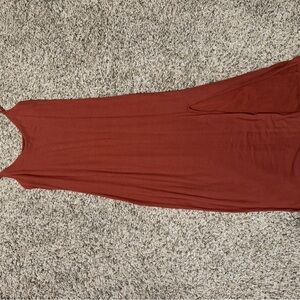 Sleeveless Rust Dress
